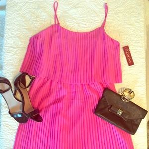 Merona brand new pleated pink dress.